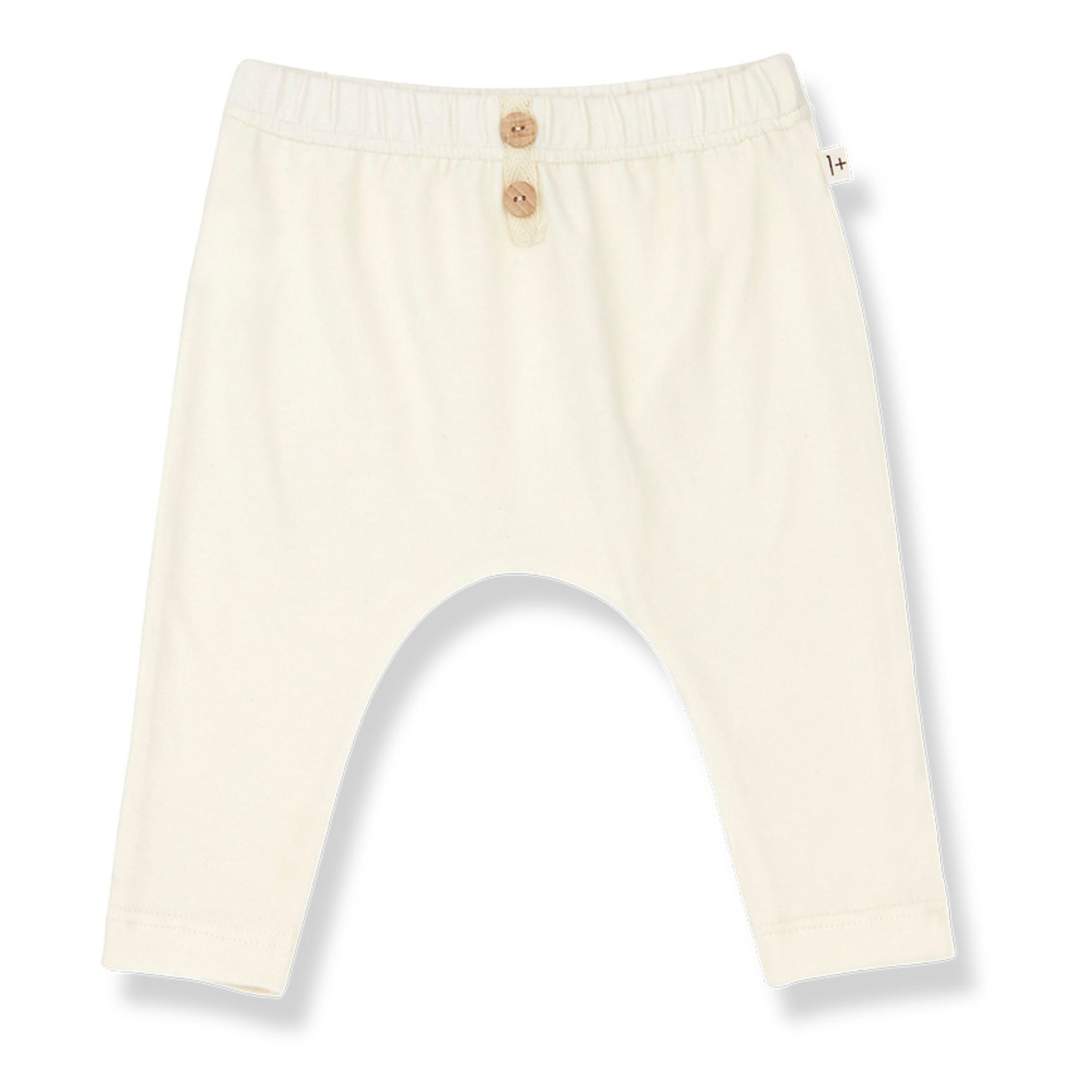 1+ in the family - Legging Celine Coton Bio - Fille - Ecru