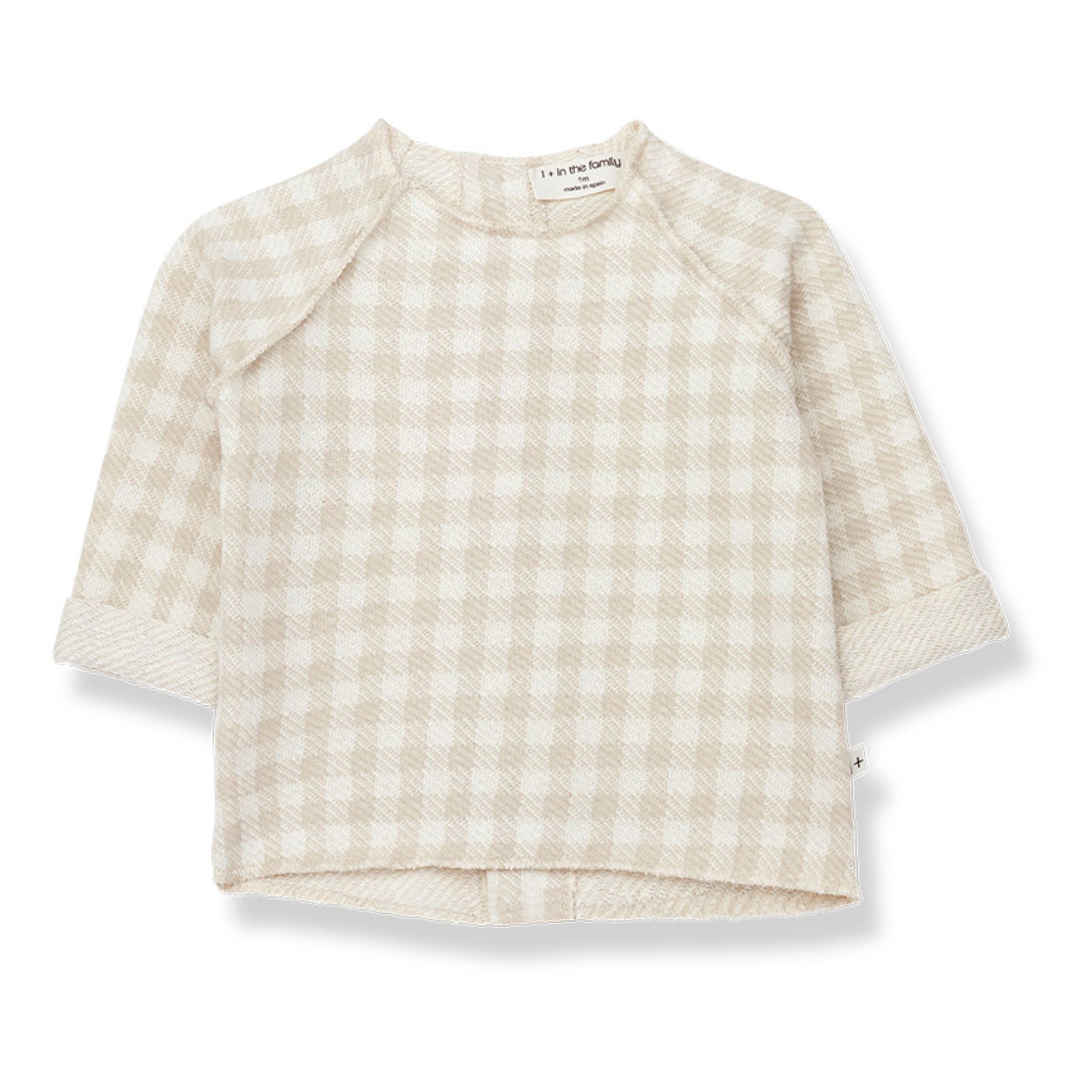 1+ in the family - Sweat Gaspard - Fille - Beige