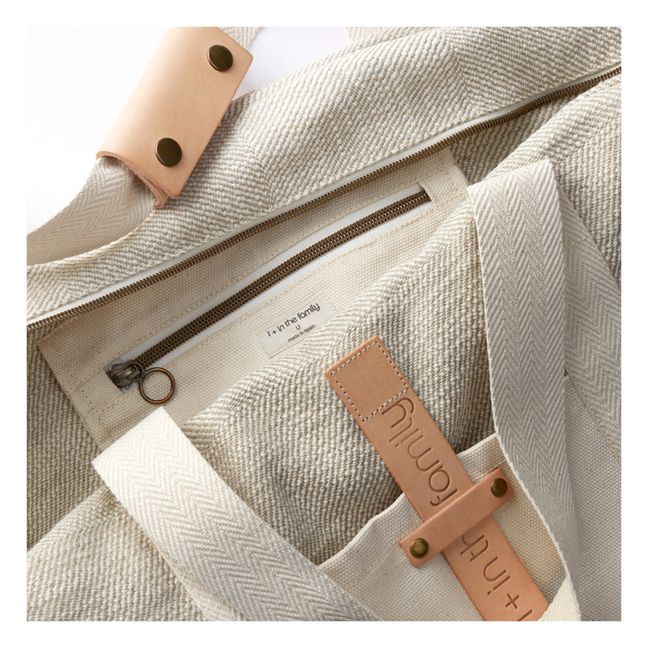 Linen Changing Bag Off white