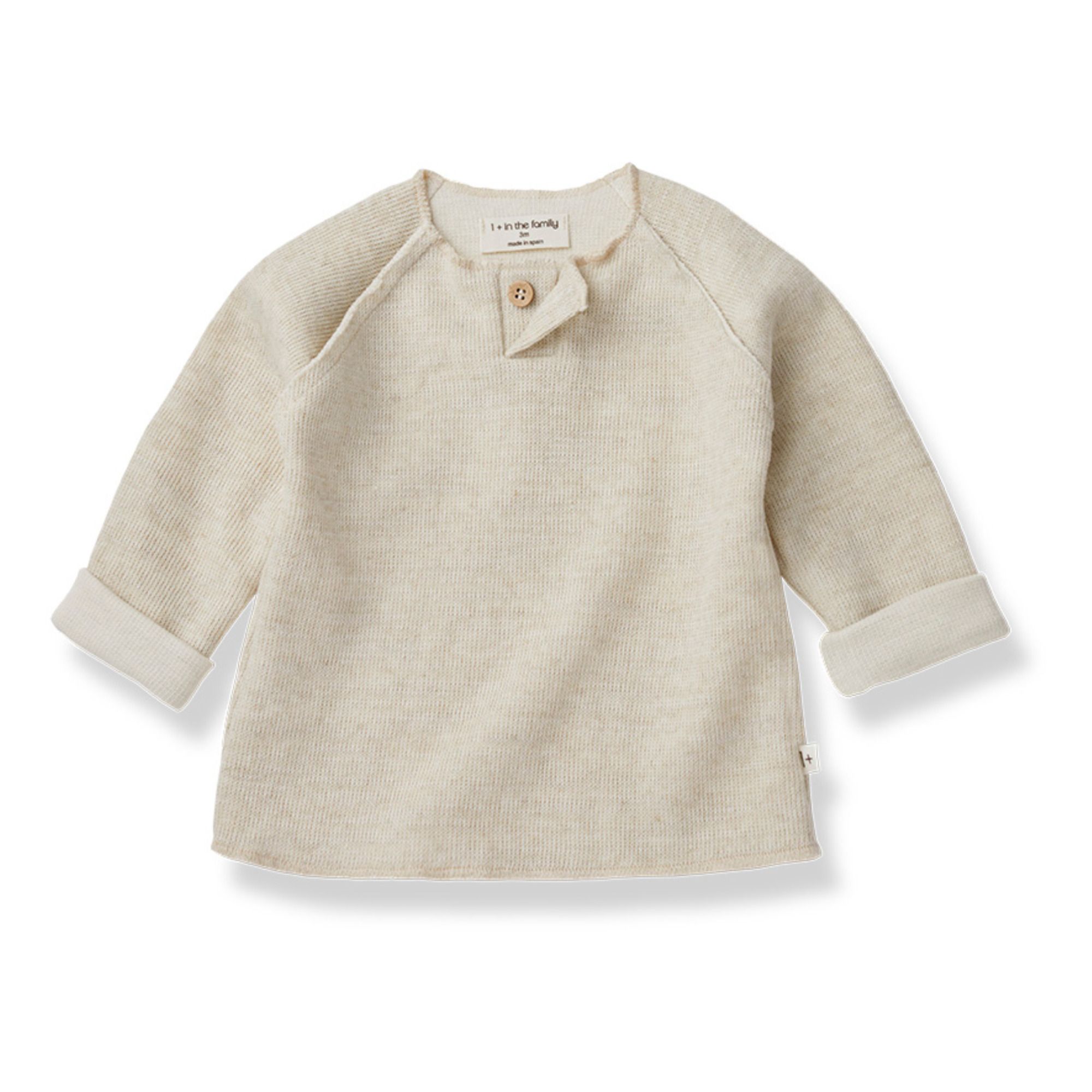 1+ in the family - Sweat Oliver Lin - Fille - Beige