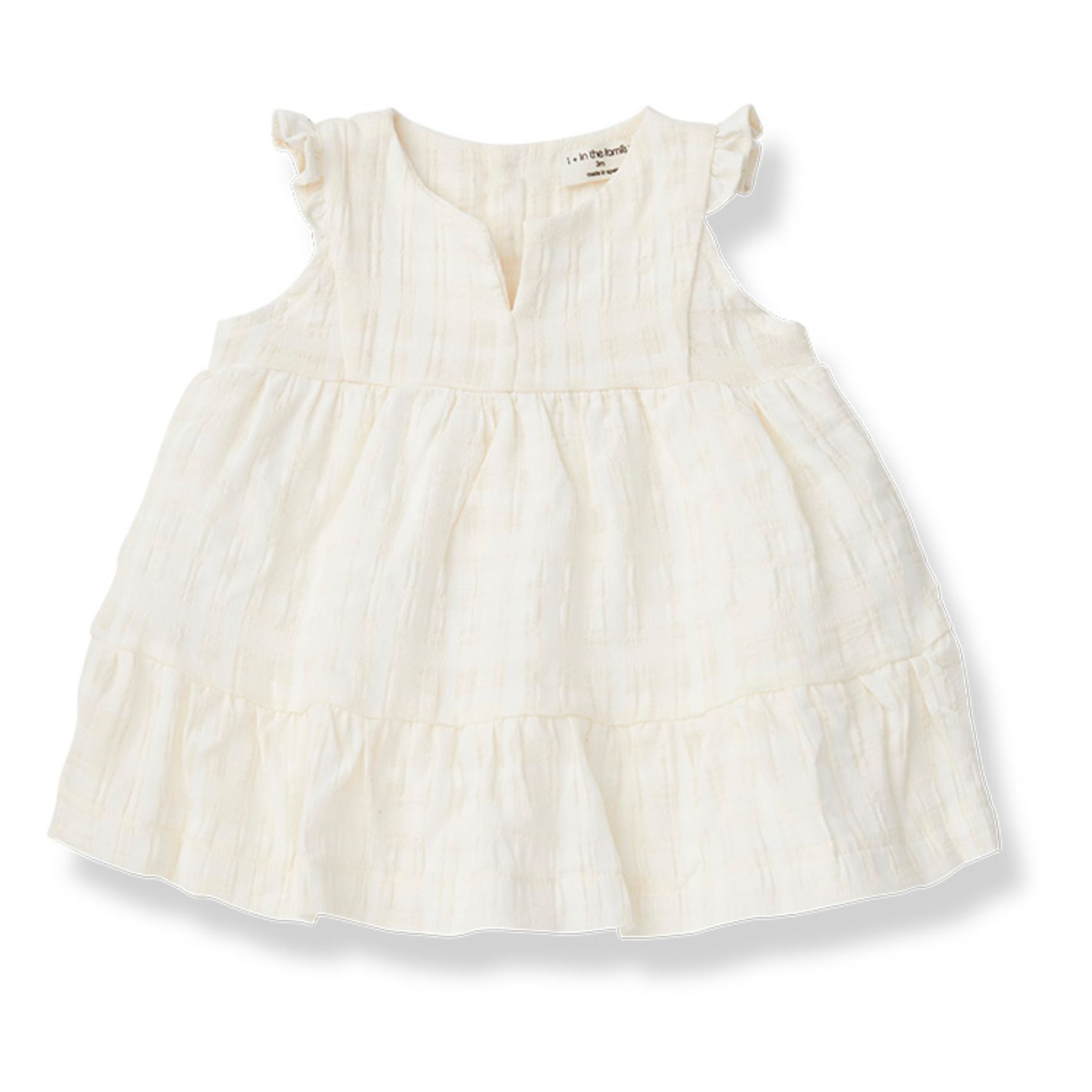 1+ in the family - Robe Loles Crêpe de Coton - Fille - Blanc cassé