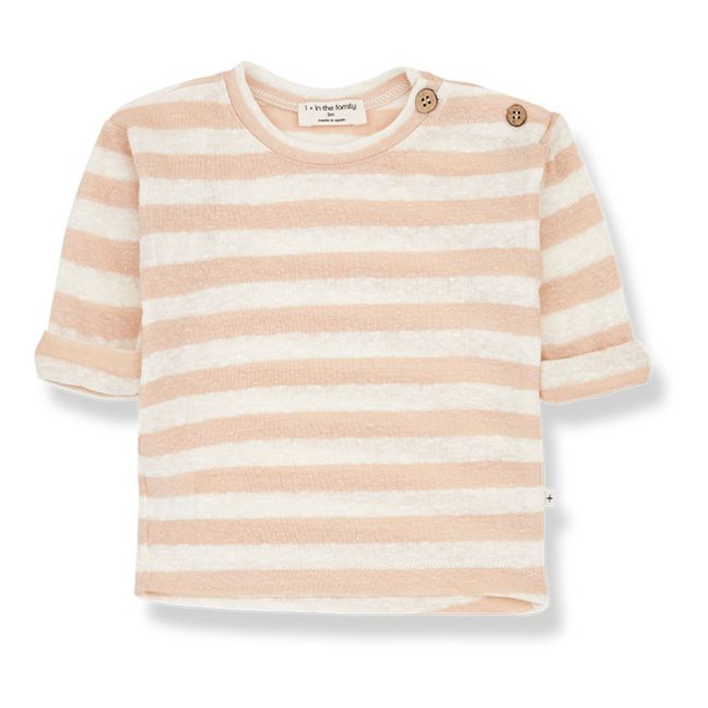 Mikel Linen T-shirt Pale pink