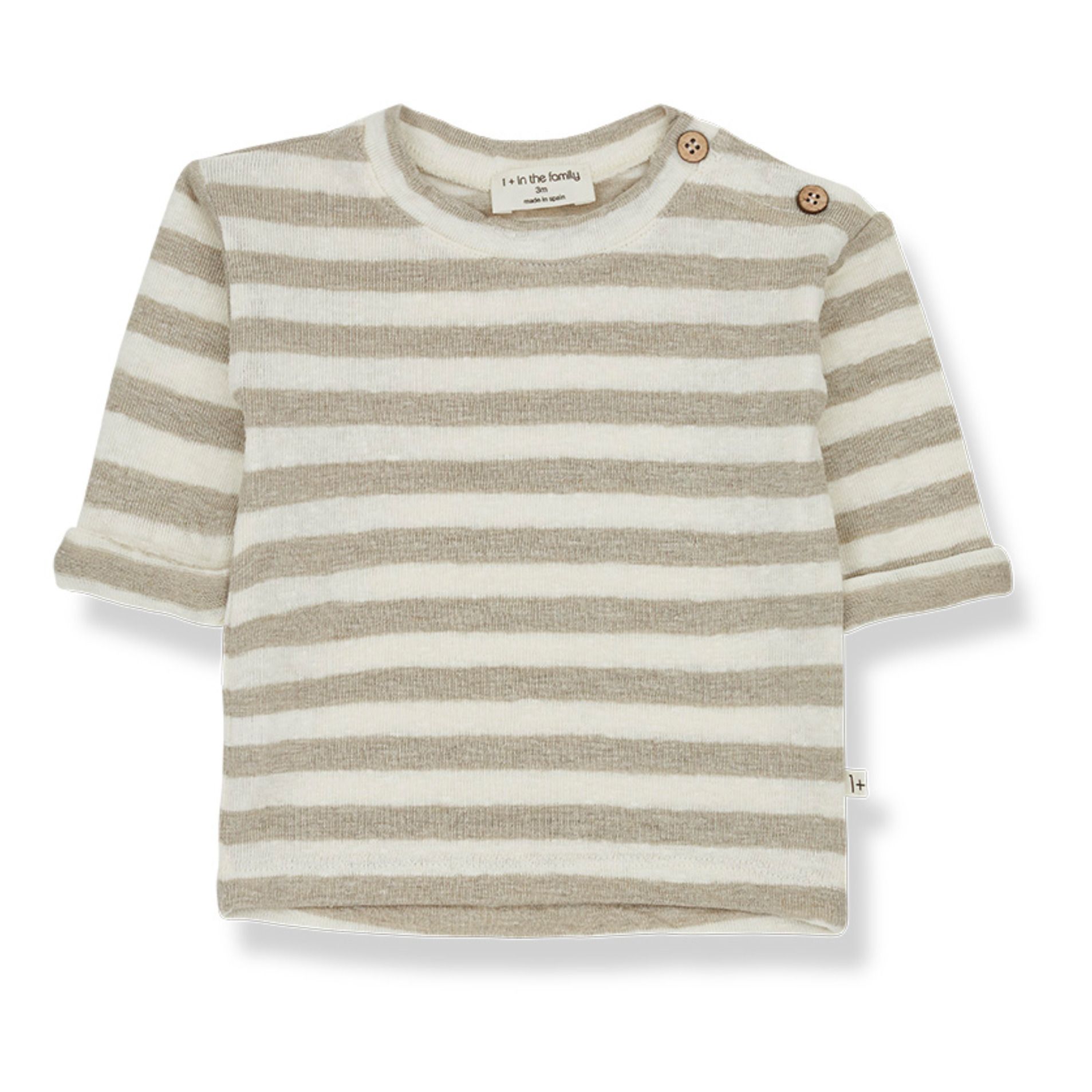 1+ in the family - T-Shirt Mikel Lin - Fille - Beige
