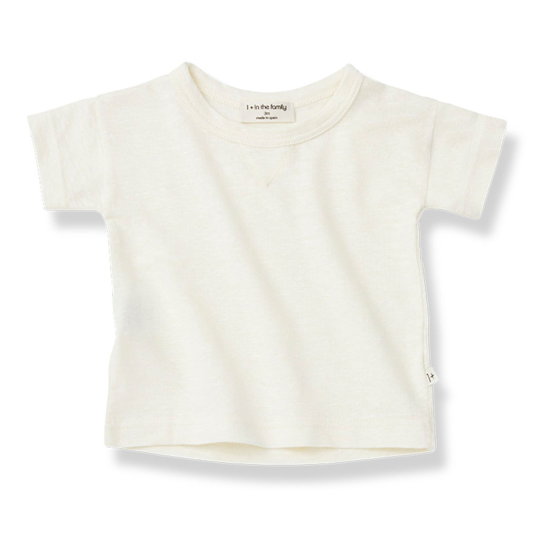 1+ in the family - T-Shirt Narcis Lin - Fille - Blanc cassé