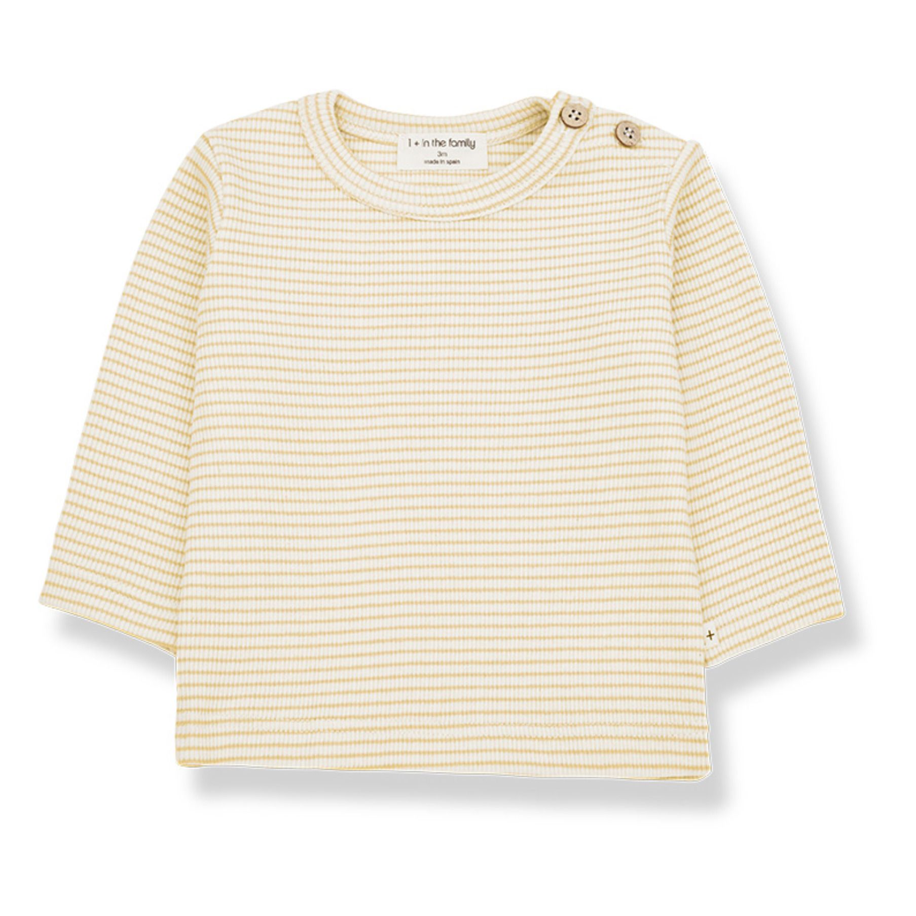 1+ in the family - T-Shirt Pablo - Fille - Jaune