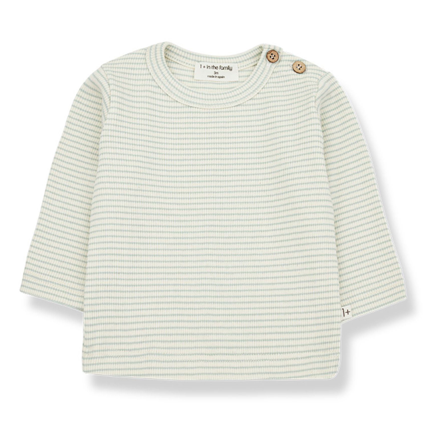 1+ in the family - T-Shirt Pablo - Fille - Vert d'eau