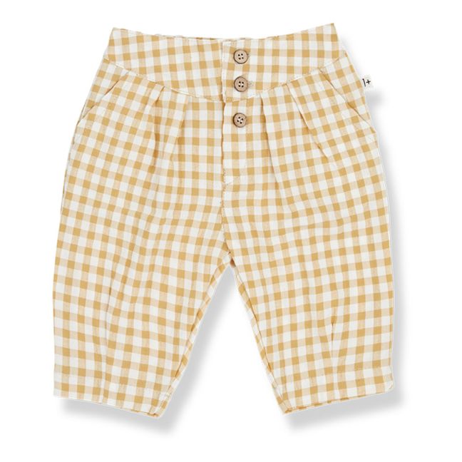 Pantalón Estel sirsaca de algodón Amarillo