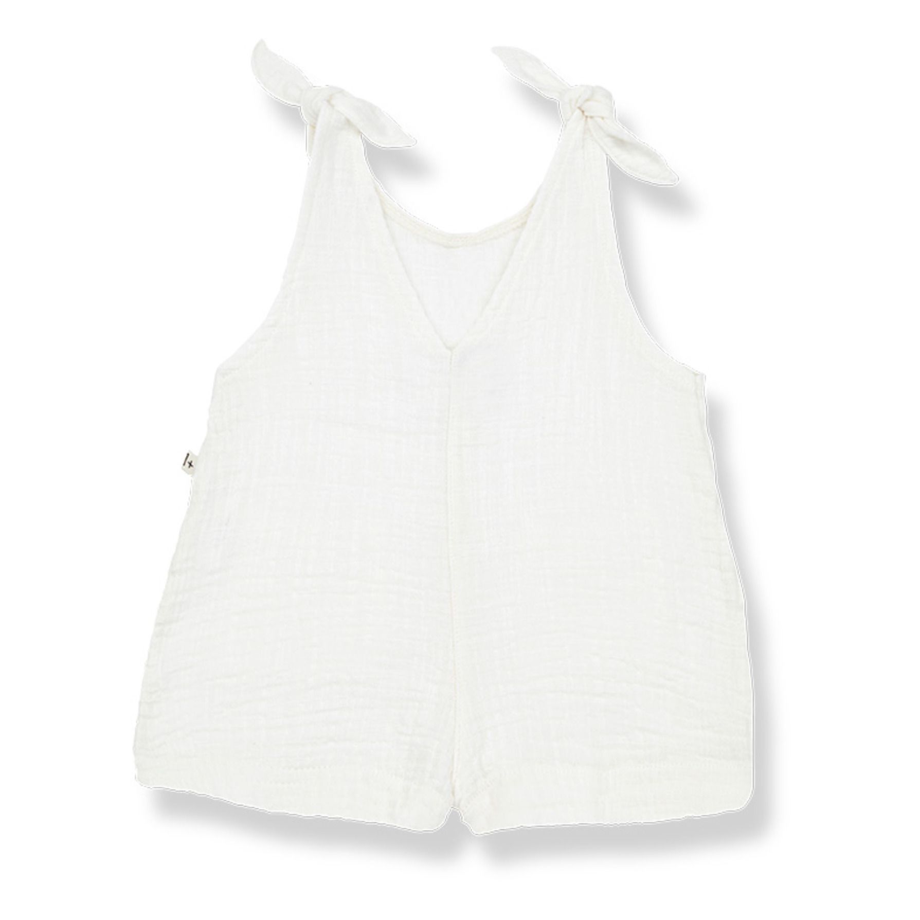 1+ in the family - Barboteuse Cesca Double Gaze de Coton - Fille - Blanc cassé