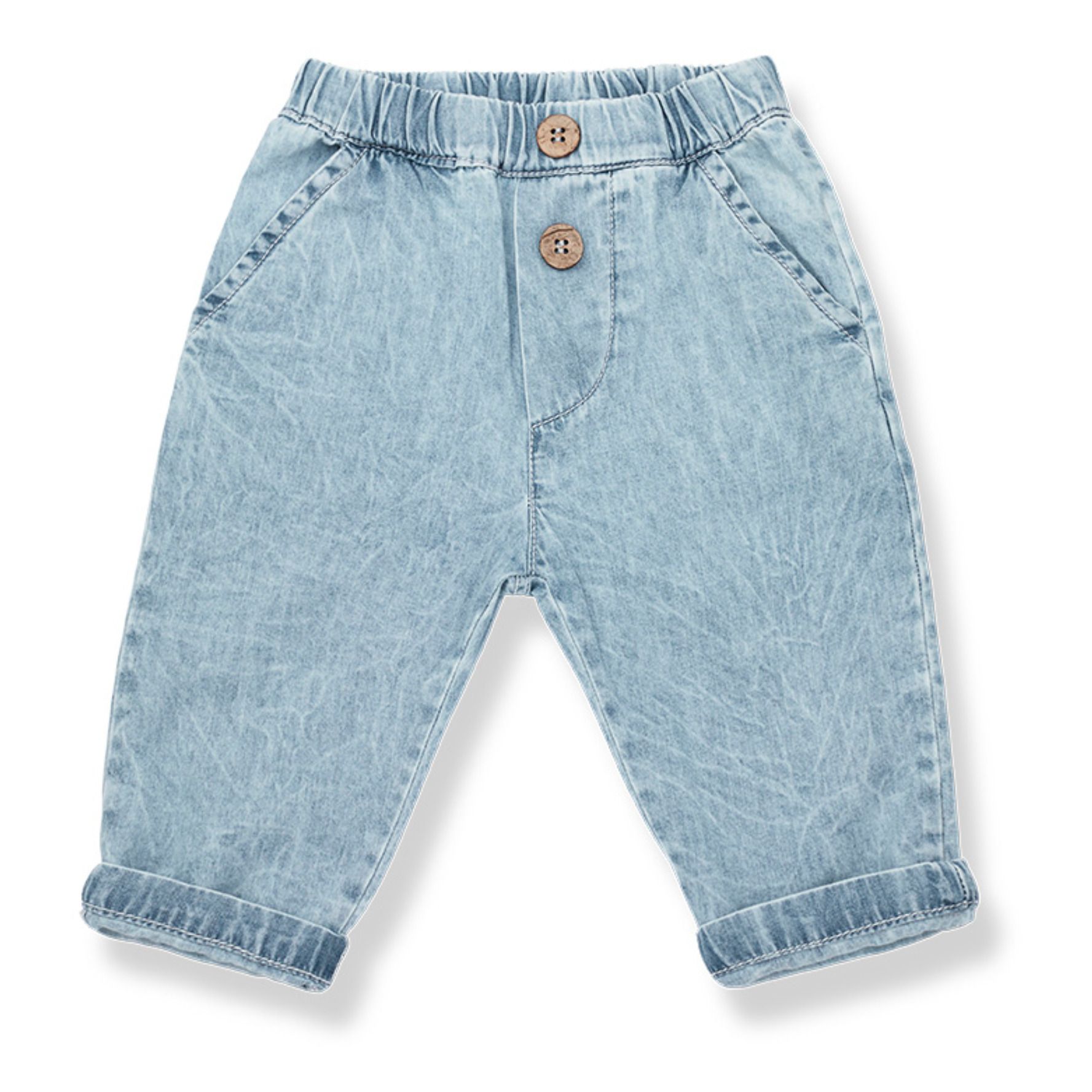 1+ in the family - Pantalon Artal - Fille - Bleu Clair