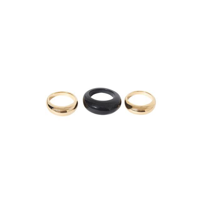 Mix Fanned Rings Black