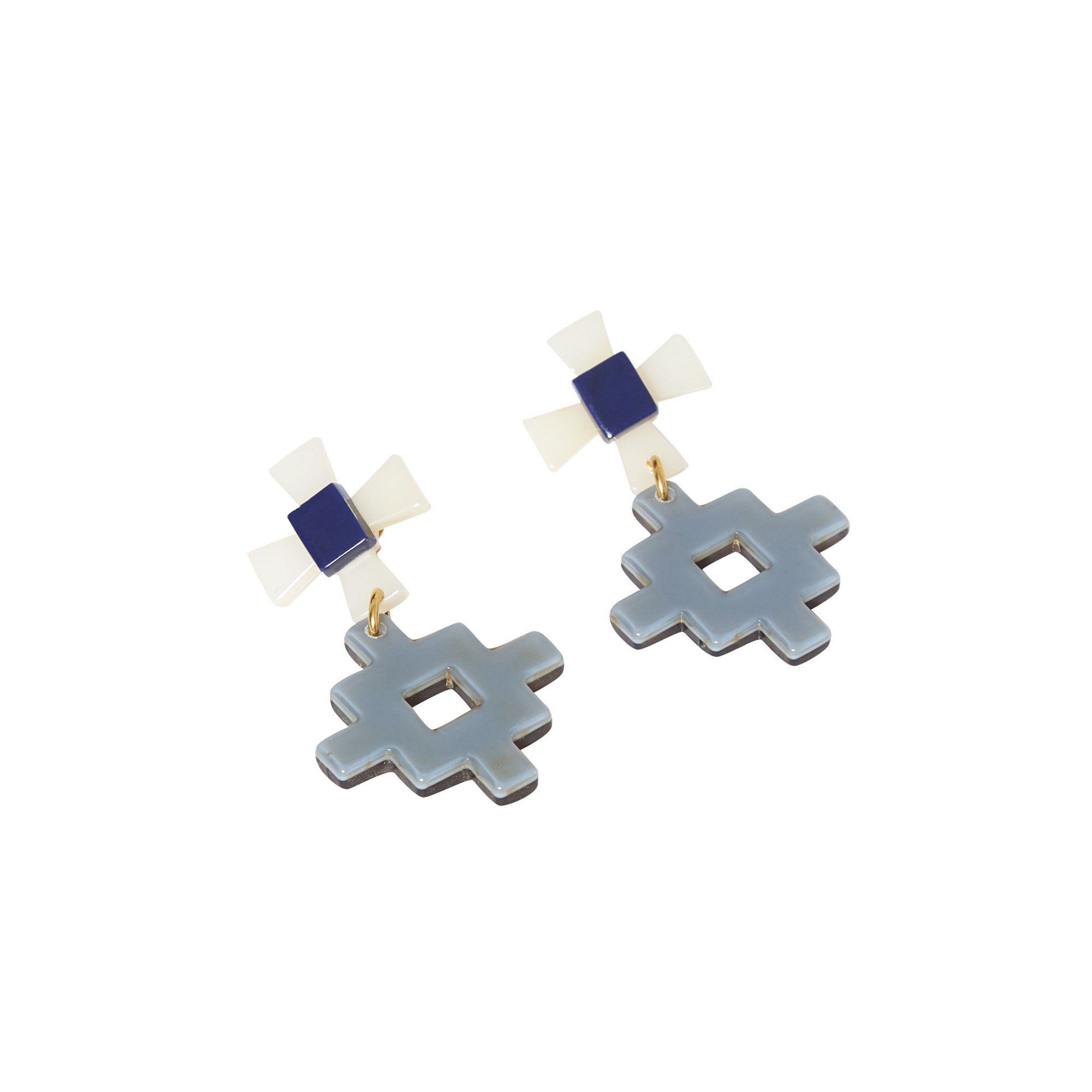 Makorou Earrings Azul- Imagen del producto n°5