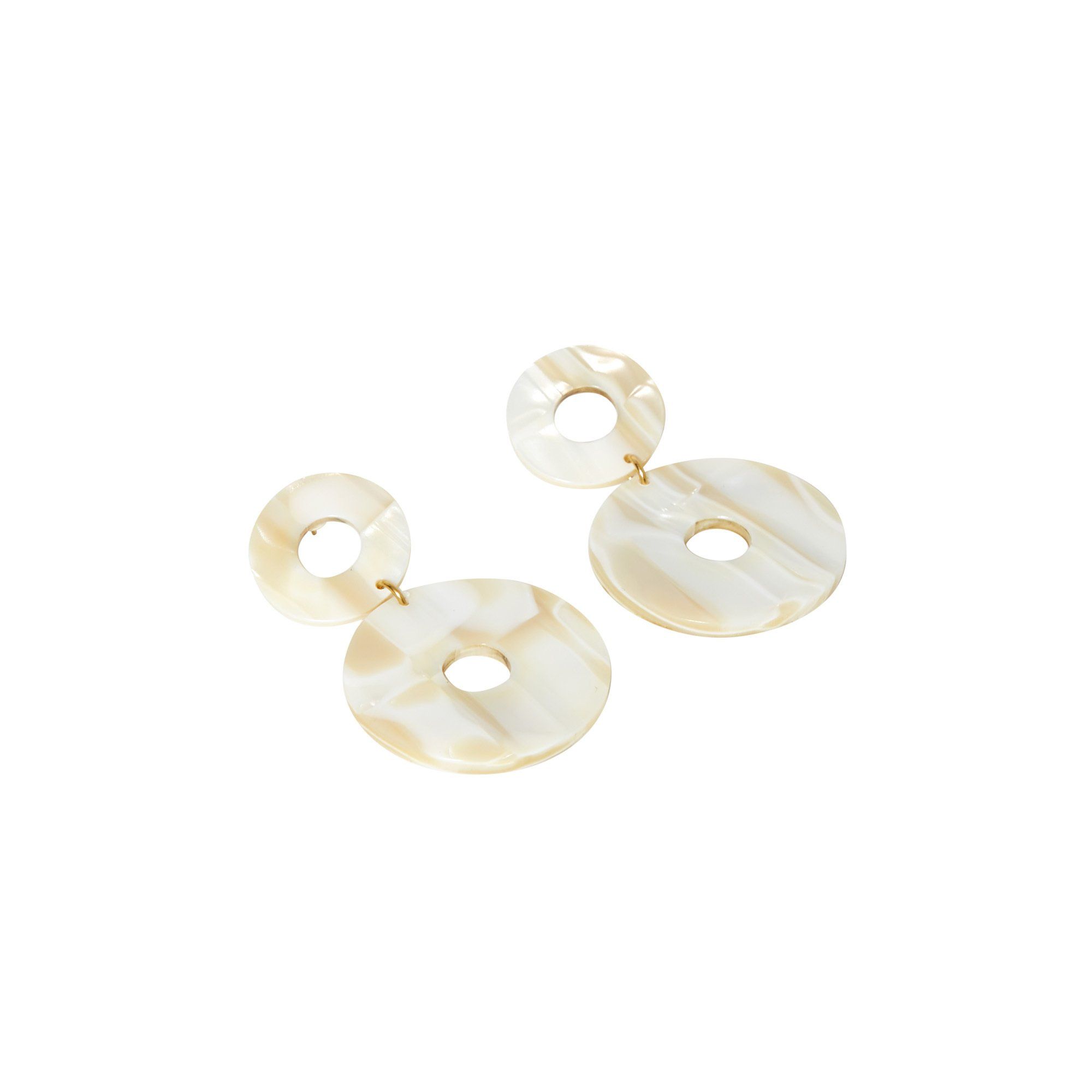 Scabiosa Medium Earrings Marfil- Imagen del producto n°1