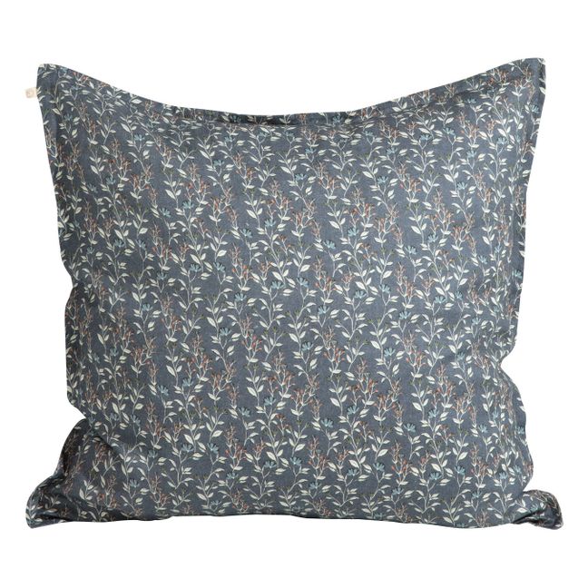 Washed Linen Pillowcase Navy blue