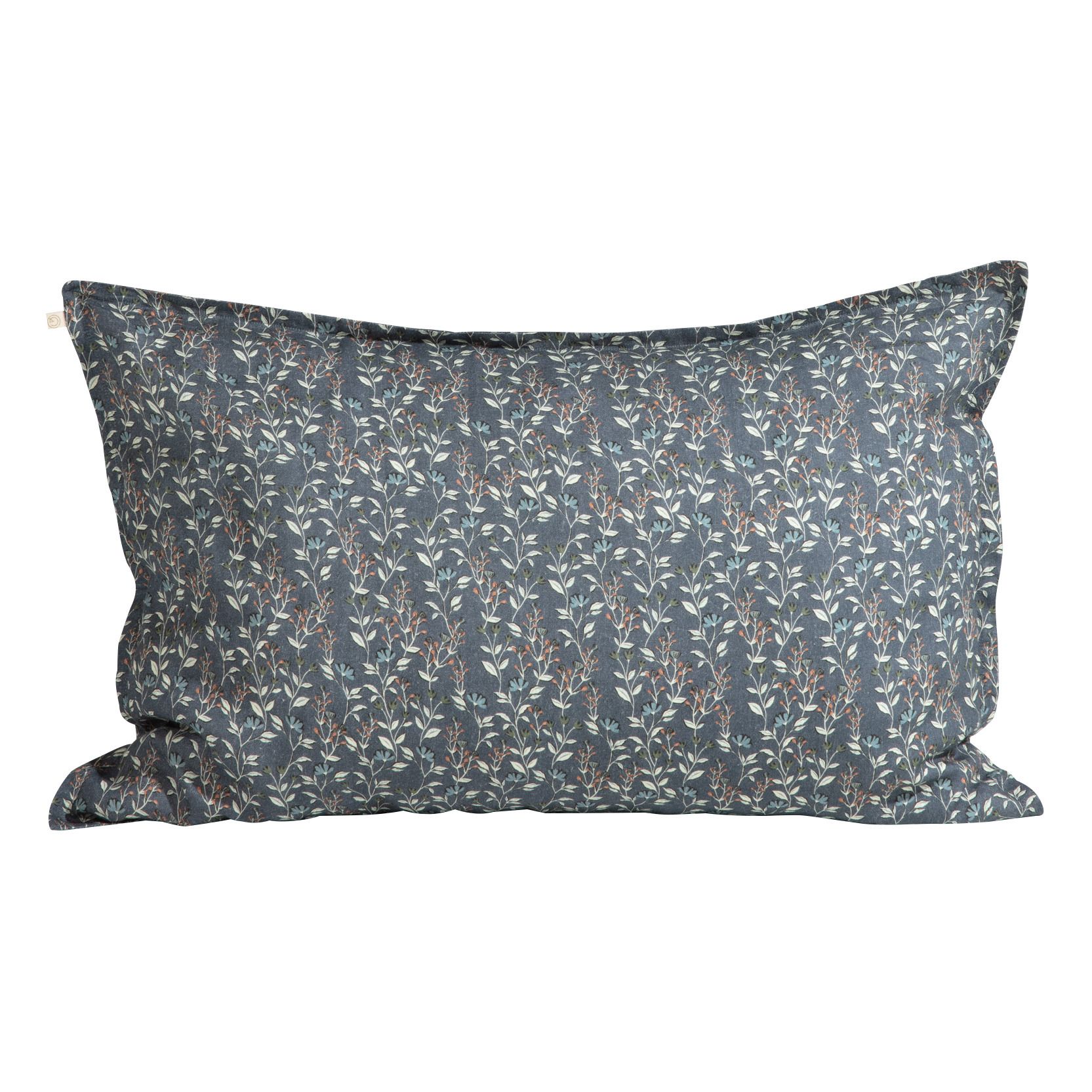 Taie d'oreiller en lin lavé Bleu marine- Image produit n°2
