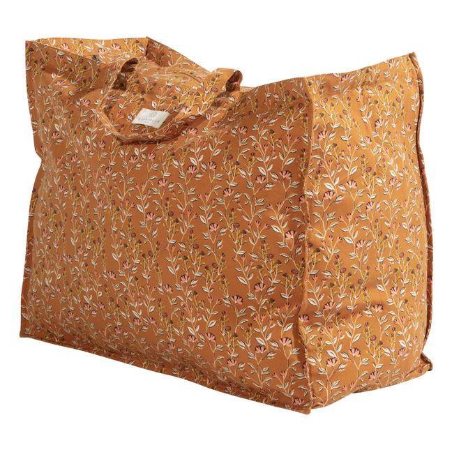 Weekendtasche aus Baumwolle Haselnussbraun