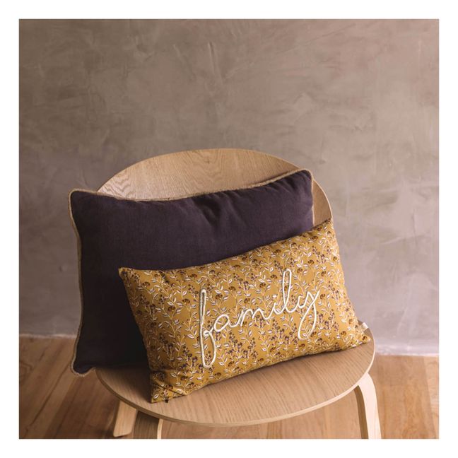 Coussin Colombo Family  Ocre