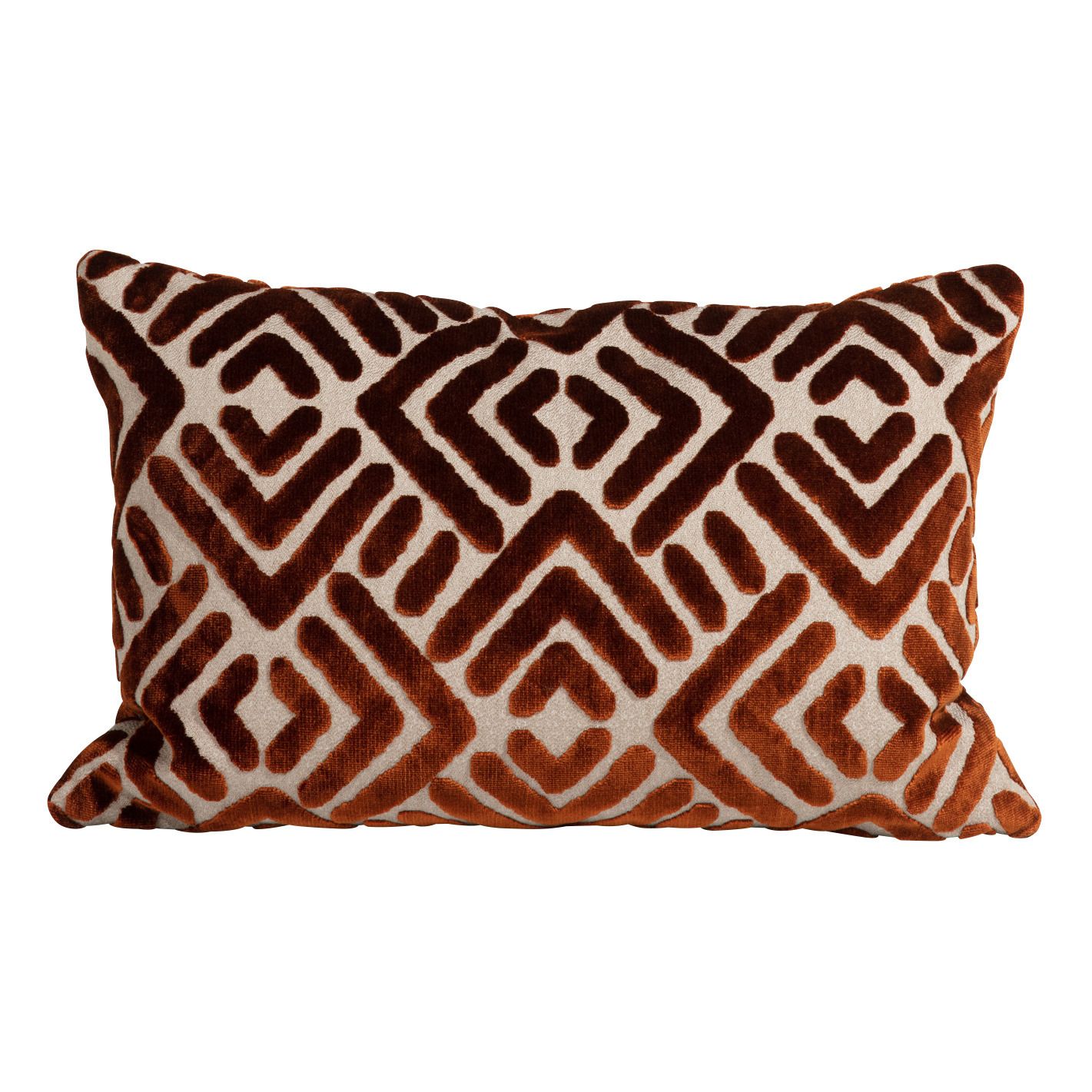 Gabrielle Paris - Coussin Soledad en jacquard de velours - Bronze
