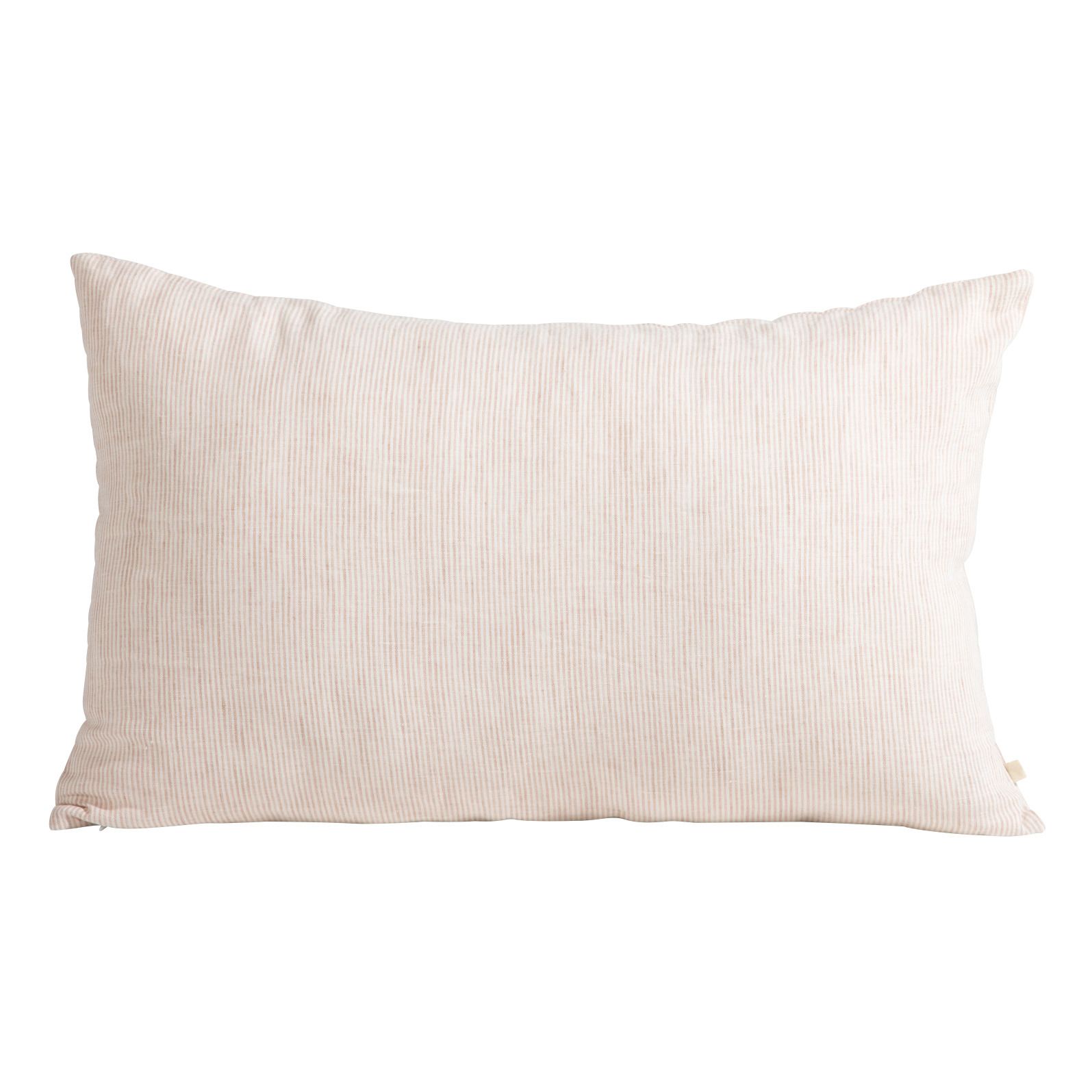 Gabrielle Paris - Coussin Sao Paulo en lin lavé rayé - Multicolore