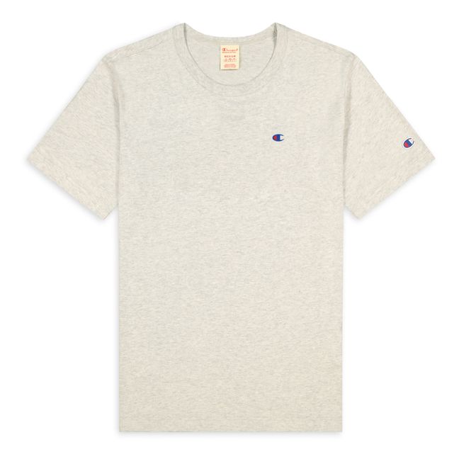 Premium - T-Shirt Reverse Weave - Herrenkollektion  | Grau Meliert