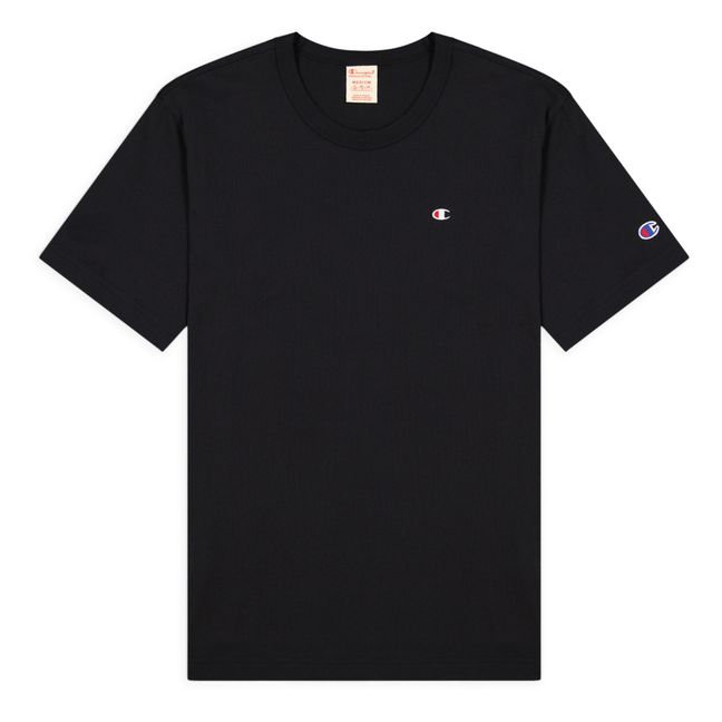 Premium - T-Shirt Reverse Weave - Herrenkollektion  | Schwarz