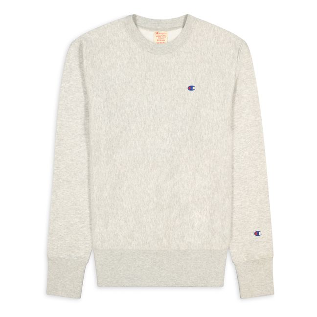 Premium - Sweatshirt Reverse Weave - Herrenkollektion  | Grau Meliert