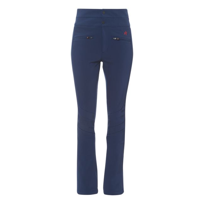 Aurora High Waist Flare Ski Trousers | Navy blue