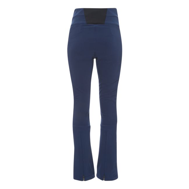 Aurora High Waist Flare Ski Trousers | Navy blue