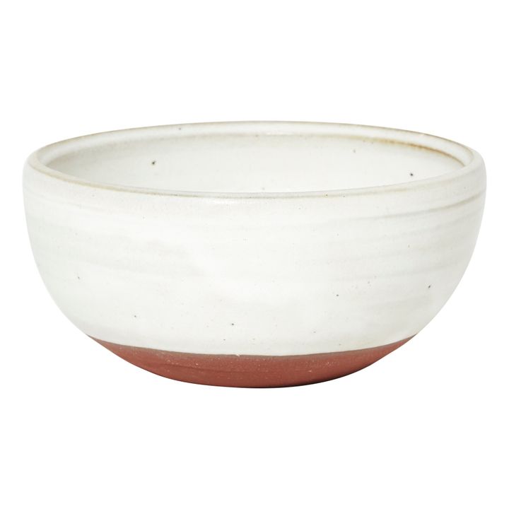 white terracotta bowl