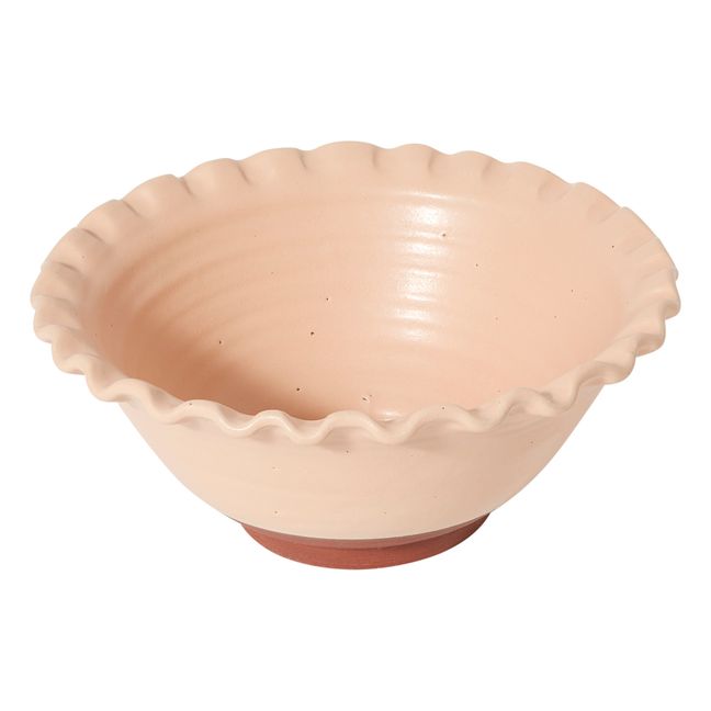 Saladier Lola en argile | Rose pâle