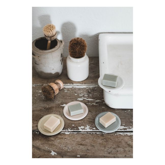 Porta-sapone, modello: Cantine, in ceramica | Grigio ossidato