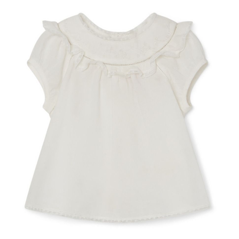 Bonpoint - Blouse Line - Fille - Ecru