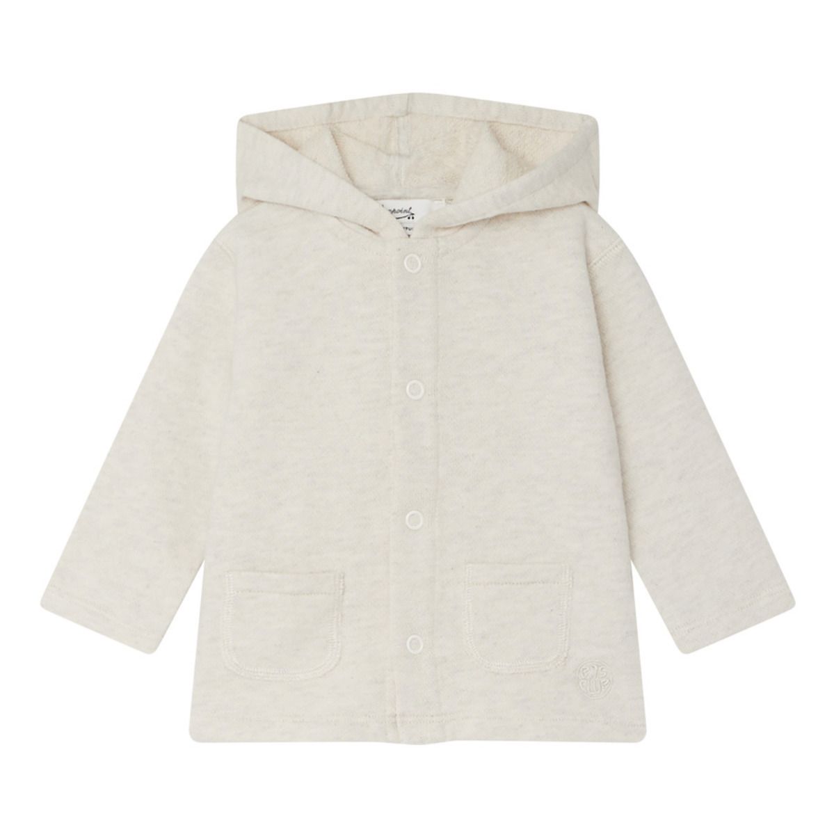 Bonpoint - Cardigan Molleton Abricote - Fille - Crème