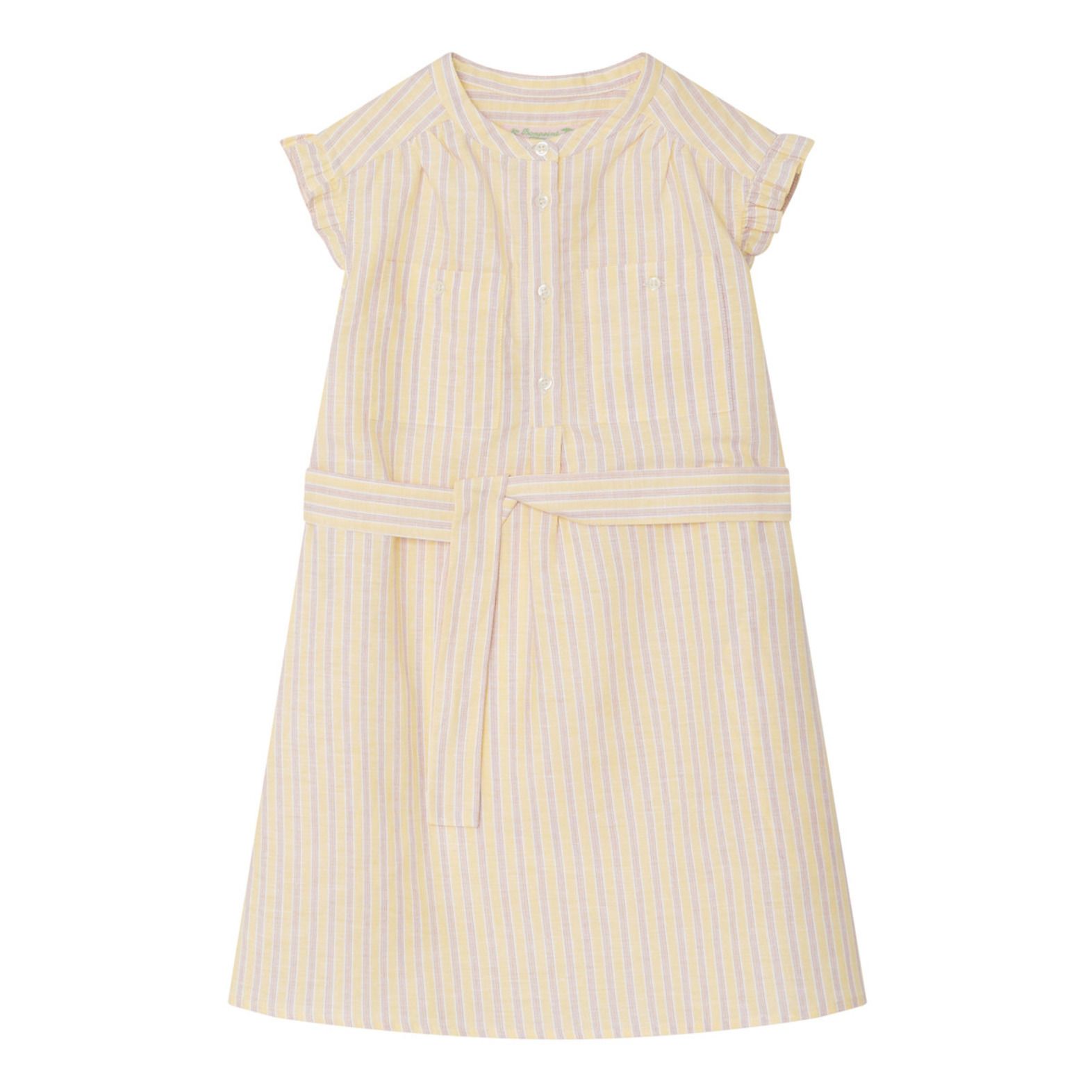 Bonpoint - Robe Lin et Coton Aude - Fille - Jaune