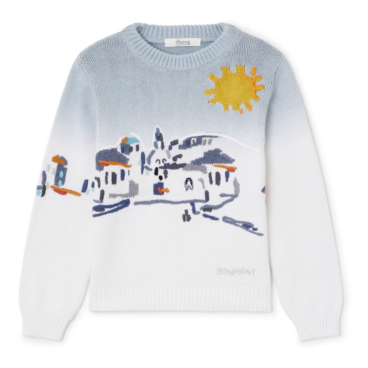 Anatole Embroidered Jumper Grey- Product image n°0