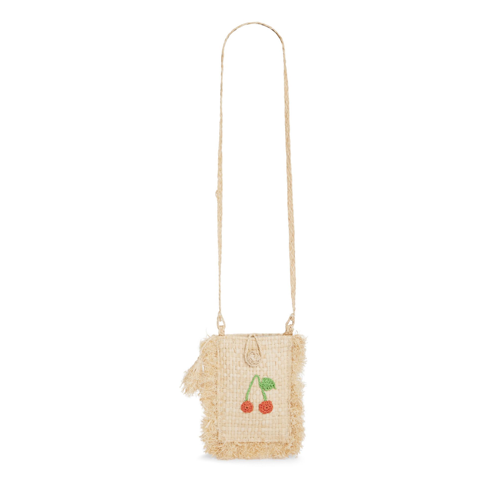 Amourette Woven Raffia Shoulder Bag Straw Yellow- Product image n°0
