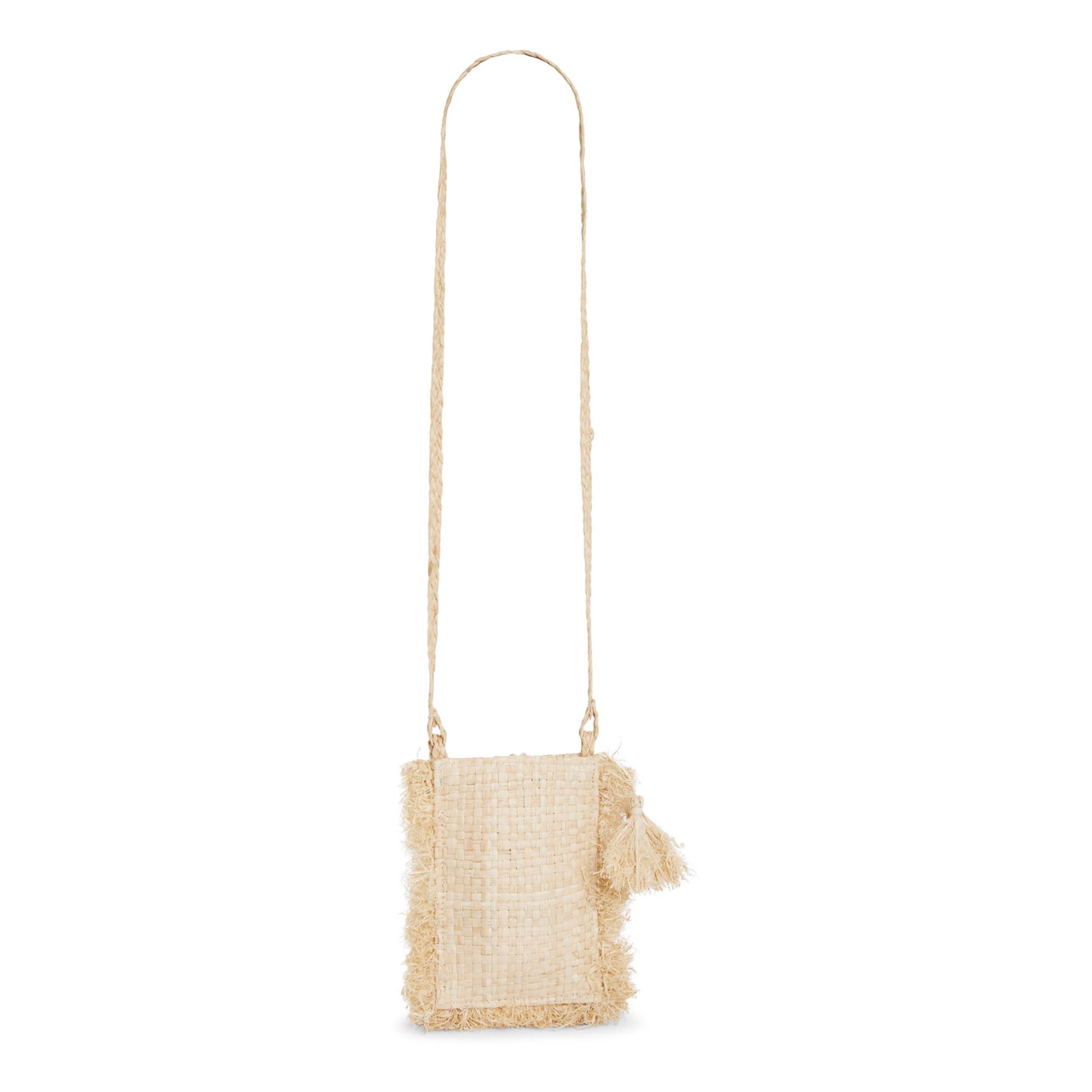 Amourette Woven Raffia Shoulder Bag Straw Yellow- Product image n°2