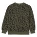 Fang Leopard Print Sweatshirt Verde oliva- Miniatura produit n°3