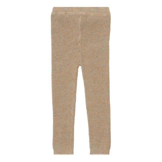 Wool and Cotton Leggings Beige