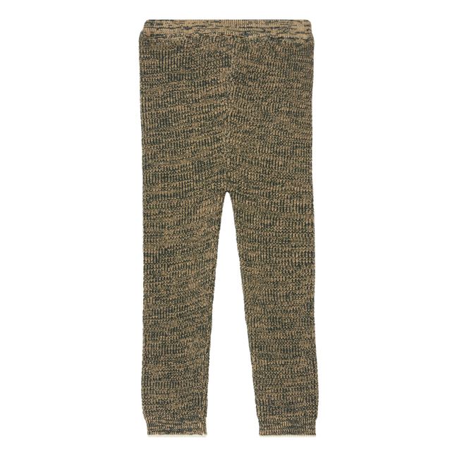 Wool and Cotton Leggings Green