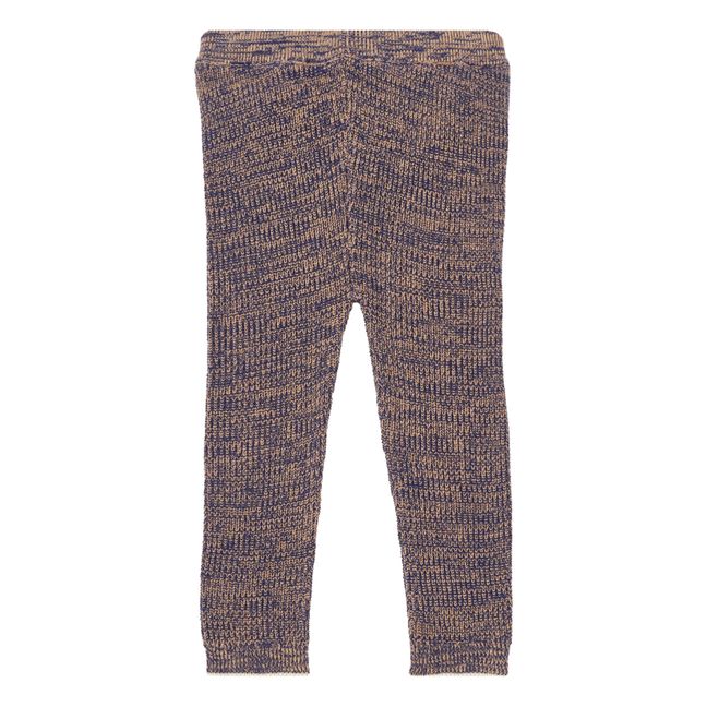 Wool and Cotton Leggings Blue