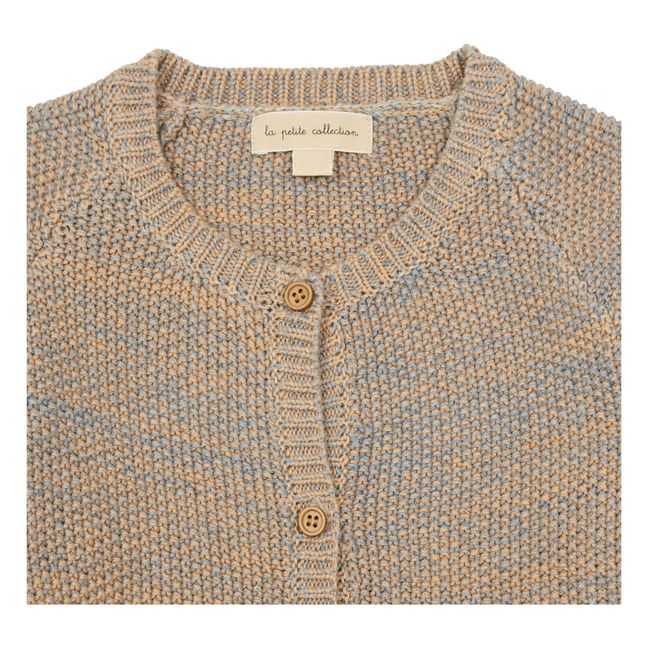 Wool and Cotton Cardigan Beige