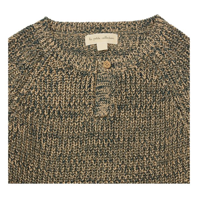 Wool and Cotton Jumper Green