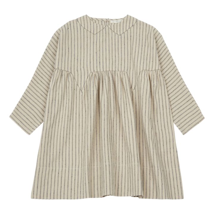 Millie Linen and Cotton Striped Dress Ecru Soor Ploom Fashion Baby ...