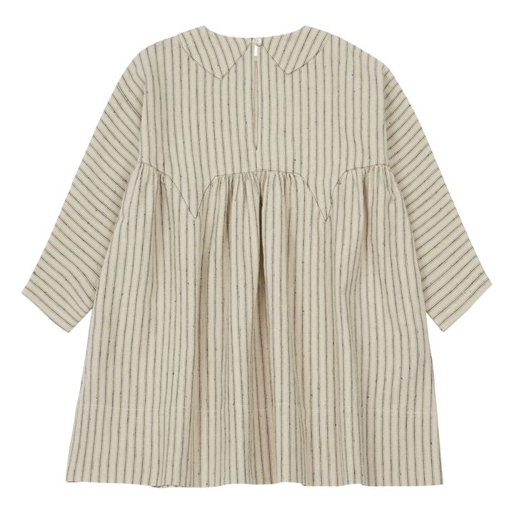 Millie Linen and Cotton Striped Dress Ecru Soor Ploom Fashion Baby ...