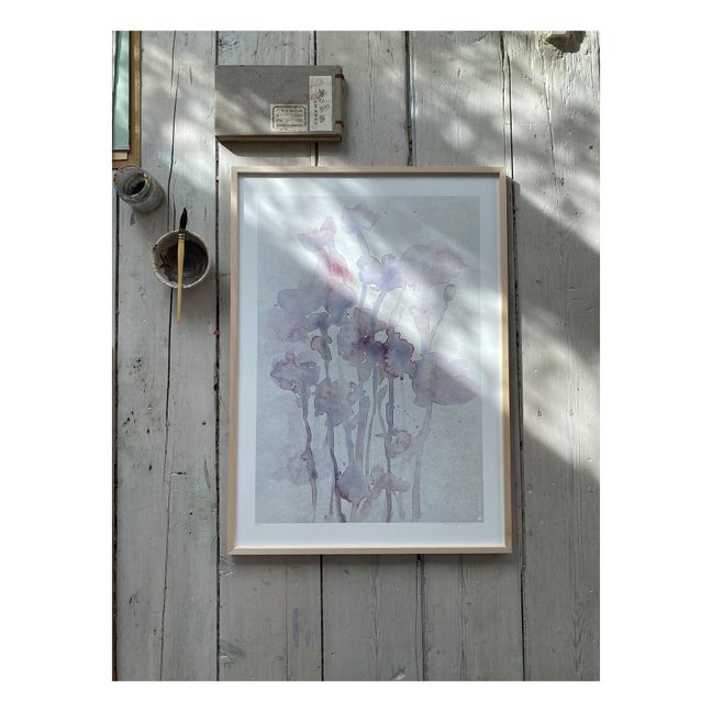 Moon Flowers Poster