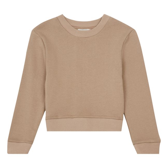 Saxo Organic Cotton Sweatshirt - Kids’ Collection - Taupe brown