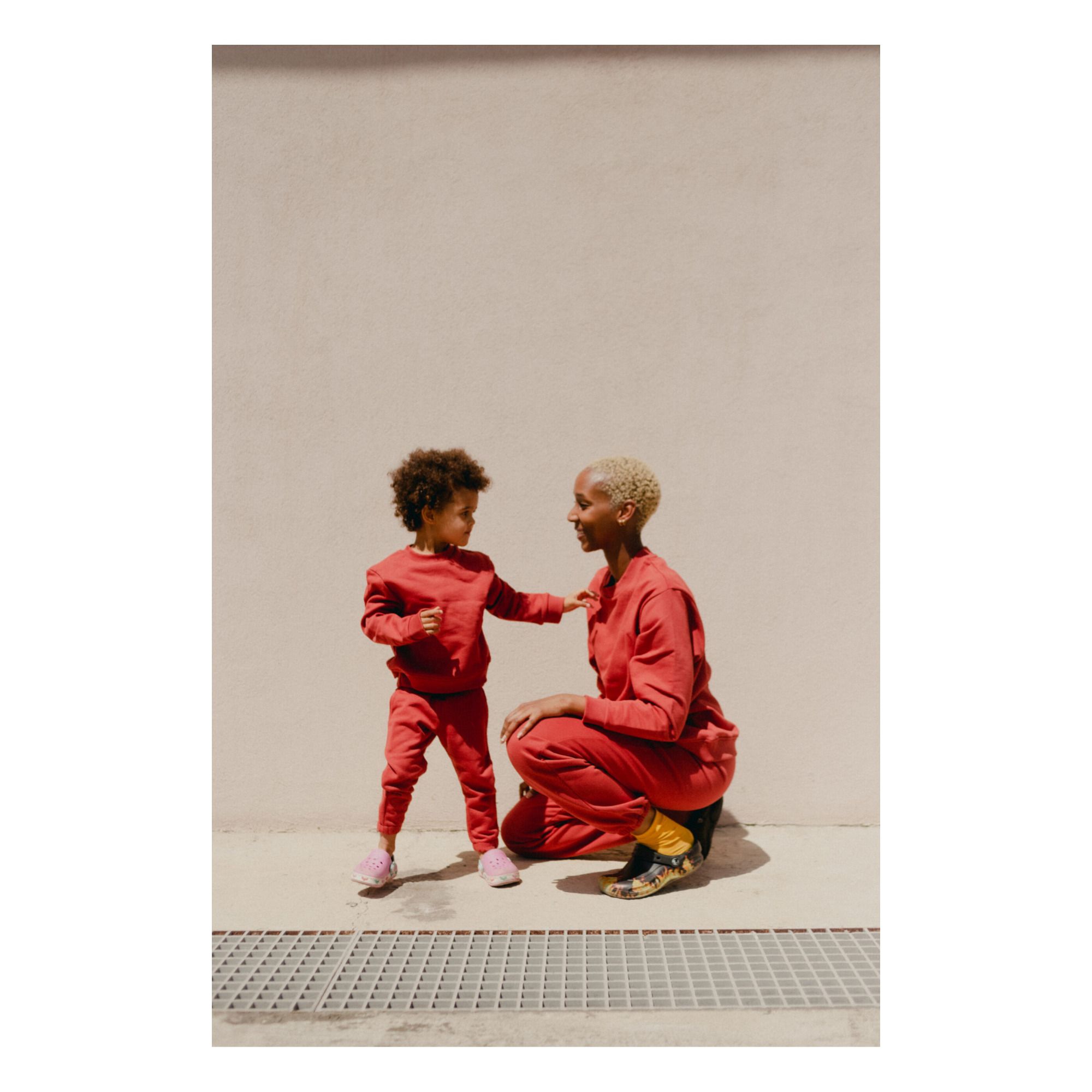 Saxo Organic Cotton Sweatshirt - Kids’ Collection - Red- Product image n°1