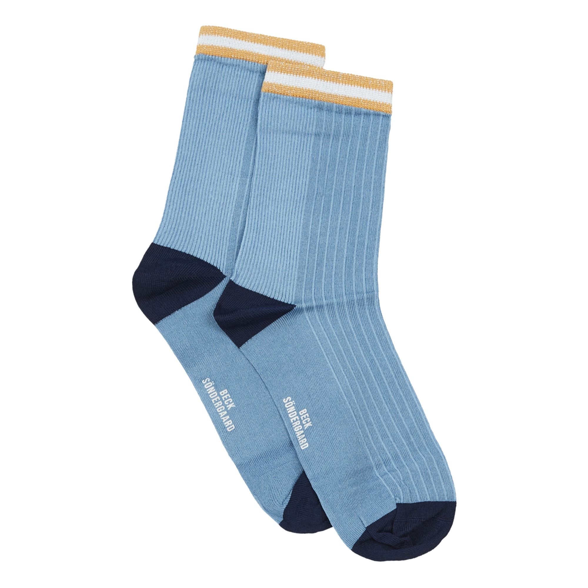 Becksondergaard - Chaussettes Kalea Reina - Femme - Bleu ciel