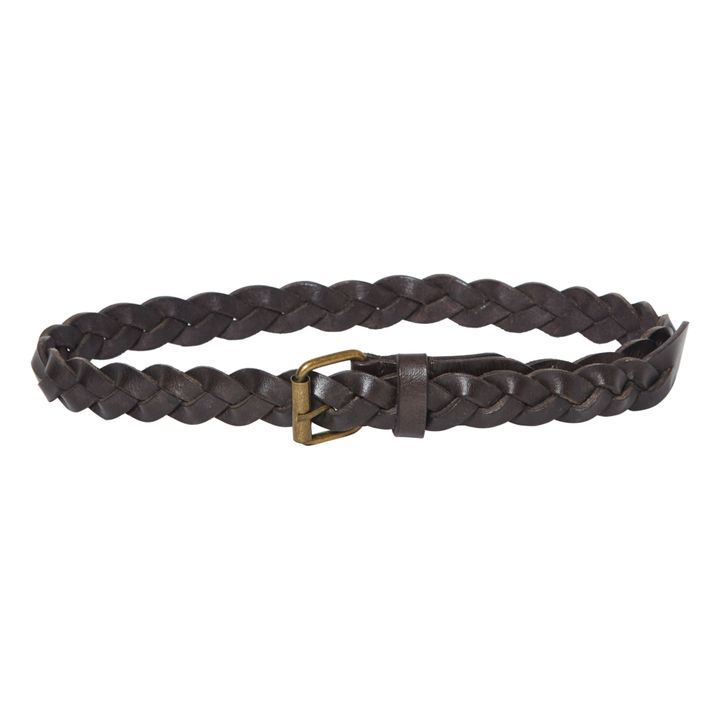 Soeur - Large Braided Leather Belt - Black | Smallable