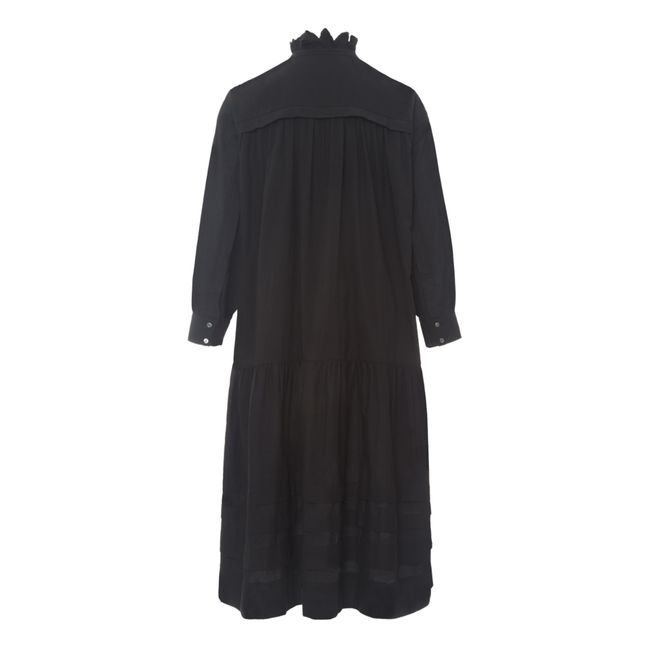 Vestido Módena de algodón Negro